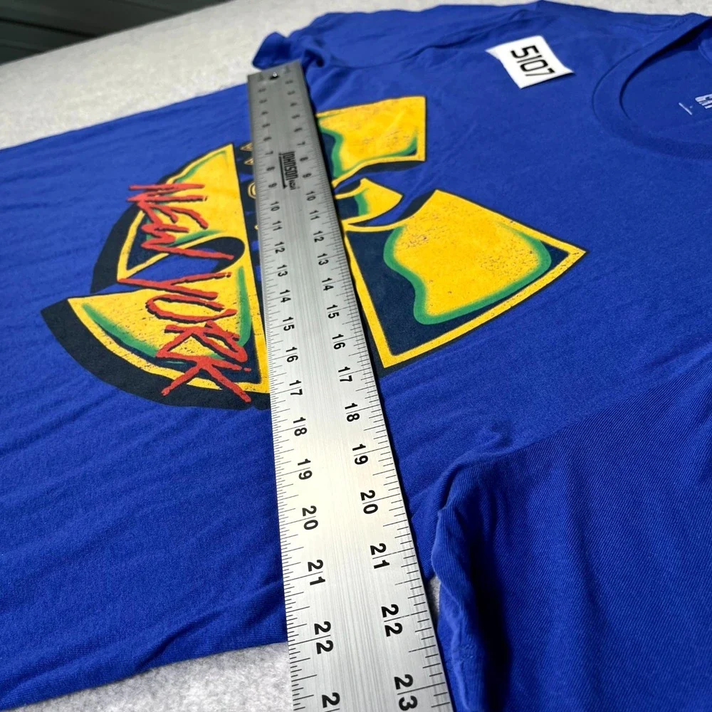 Gap Wu-Tang New York Clan T Shirt Men Large Blue Graphic‎ Print Cotton Crew Neck